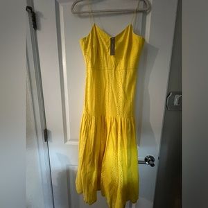 J crew yellow dress
